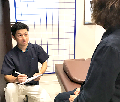お一人ずつ丁寧にカウンセリング今の状態に必要な施術をしっかり説明